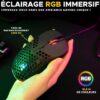 Souris Gamer filaire - The G-Lab - KULT-OXYGEN - RGB - 12800 DPI - Noir – Image 2