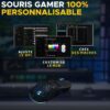 Souris Gamer filaire - The G-Lab - KULT-OXYGEN - RGB - 12800 DPI - Noir – Image 6