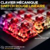Clavier Gamer - The G-Lab - KEYZ TITAN - Mécanique (Switch Rouge) - Filaire - RGB - Blanc – Image 4