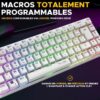 Clavier Gamer - The G-Lab - KEYZ TITAN - Mécanique (Switch Rouge) - Filaire - RGB - Blanc – Image 6