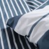 Housse de couette 2 personnes -TODAY - 240x200 cm - 100% Coton - Bleu et Blanc – Image 3