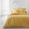 Drap housse TODAY Essential - 140 x 190 cm - 2 personnes - 100% Coton uni - Ocre – Image 2