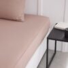 Drap housse TODAY Essential - 140 x 190 cm - 2 personnes - 100% Coton uni - Rose des sables – Image 3