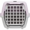 TRIXIE Box de transport Capri 1 - XS - 32 x 31 x 48 cm - Gris clair et mauve - Pour chien – Image 3