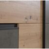 Armoire 2 portes coulissantes 3 tiroirs - Décor chene artisan et béton gris - L 200,1 x P 61,2 x H 200,5 cm - WINN2 – Image 6