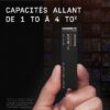 WD_BLACK SN850X NVMe SSD WDS100T2X0E - SSD - 1 To - interne - M.2 2280 - PCIe 4.0 x4 (NVMe) – Image 5