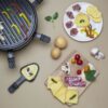 Appareil a raclette - WEASY LUGA60  - 4 personnes - 900W - Revetement anti-adhésif - 30x30cm - Plaque amovible – Image 5