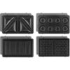 Appareil a croque-monsieur 4 en 1 WEASY - JOY600 - 4 plaques interchangeables - 750W - Noir/Inox – Image 5