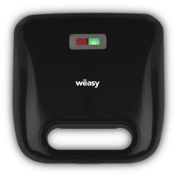 Appareil a croque-monsieur 4 en 1 WEASY - JOY600 - 4 plaques interchangeables - 750W - Noir/Inox