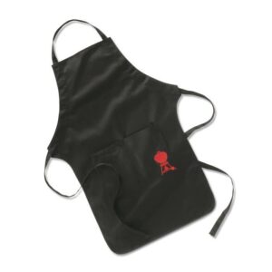 Tablier avec sangle ajustable - WEBER - Noir - Protege vos vetements pendant la cuisson