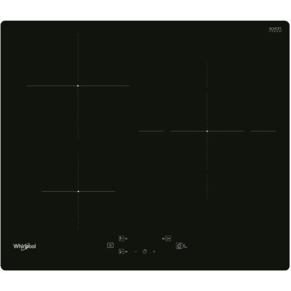 Table de cuisson a induction - WHIRLPOOL - WSQ1160NE - 3 feux - 60 cm - Noir