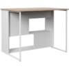 EKIPA Ilot de cuisine - Décor Chene Jackson et Blanc - 116x90x81 cm - 116 x P 90 x 81 cm - WORK – Image 2