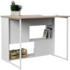 EKIPA Ilot de cuisine - Décor Chene Jackson et Blanc - 116x90x81 cm - 116 x P 90 x 81 cm - WORK – Image 6