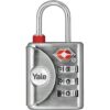 Cadenas a Code - YALE - YTP1/32/119/1 - Gris - Combinaison Programmable 3 chiffres homologué TSA 32 mm - Pour Valise de voyage – Image 3