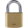 Lot de 4 Cadenas laiton - YALE - Y110B/40/122/4 - 40 mm - Anse acier - 3 clés - Casier Scolaire Ecole