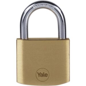 Lot de 4 Cadenas laiton - YALE - Y110B/40/122/4 - 40 mm - Anse acier - 3 clés - Casier Scolaire Ecole