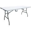 Table de réception traiteur pliante - 8 personnes - 180x74xH73