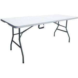 Table de réception traiteur pliante - 8 personnes - 180x74xH73