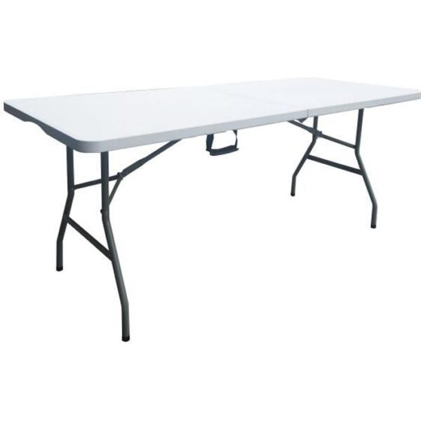 Table de réception traiteur pliante - 8 personnes - 180x74xH73