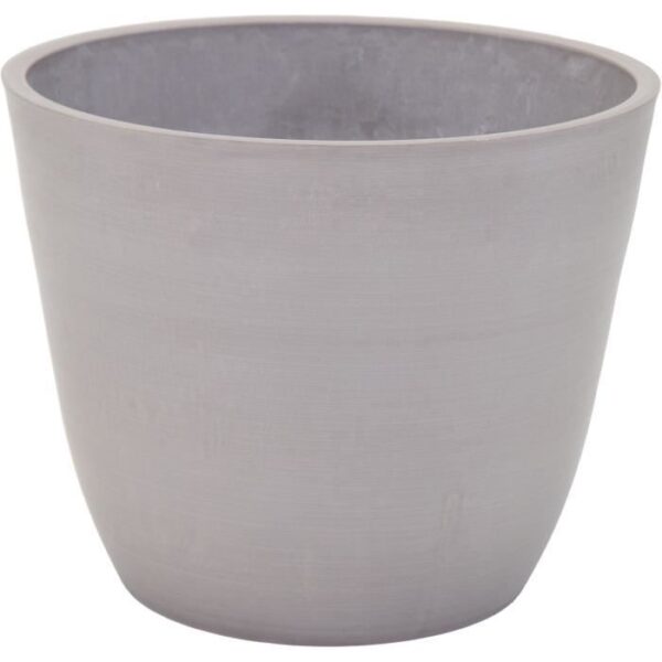 Pot de fleur - MEGA COLLECTIONS - Ecostone Egg - Ø 31 cm - H 25,5 cm - Taupe