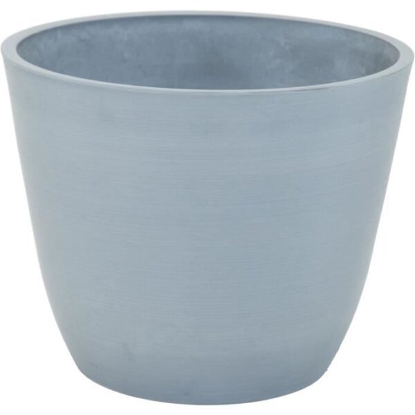 Pot de fleur - MEGA COLLECTIONS - Ecostone Egg - Ø 31 cm - H 25,5 cm - Gris
