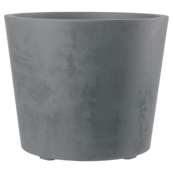 DEROMA Pot de fleurs Millennium R - 59 x h49,5 cm - Ashgrey - A réserve d'eau - Roulettes