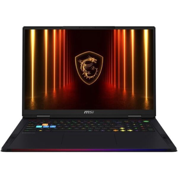 PC portable gamer - MSI - Raider 18 HX AI - 18 UHD+ MiniLED 120Hz - i9-285HX - RAM 64 Go - SSD 4 To - RTX 5080 - Windows 11