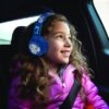 Casque lumineux pliable Bluetooth et filaire avec un design 3D de l'univers de Stitch avec limitation du volume – Image 4