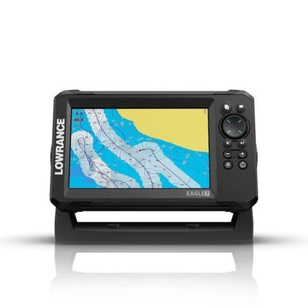 Combiné GPS sondeur - LOWRANCE - Eagle 7 - Sonde SplitShot HD - Écran IPS - IPX7