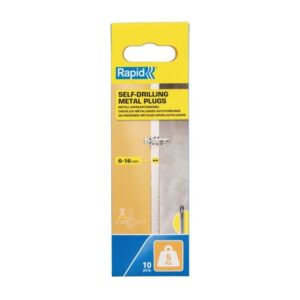 RAPID - Chevilles Autoforeuses Métal pour Cloison Plâtre 6-16mm | Lot 10 | Charge Max 5 kg | Sans Perçage| - (5001558)