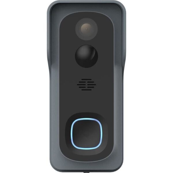 Kit Sonnette connectée - LINK2HOME - Wi-Fi - Audio bidirectionnel - Carillon sans fil - SD 8 Go