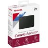 Disque dur externe TOSHIBA Canvio Advance USB 3.2 Gen 1 - 2 To - Noir – Image 3