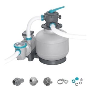 Filtre a sable / pompe de filtration pour piscine jusqu'a 66 m3 - Bestway -11 355 L/h - Avec préfiltre