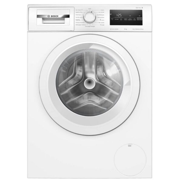 Lave-linge hublot BOSCH WAN24228FR SER4 - 8 kg - Induction - 60 cm - 1200 trs/min - Classe A - Vapeur - Blanc