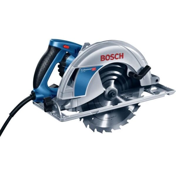 Scie circulaire Bosch Professional GKS 85 (5.000 tr/min / 2.200W / apacité de coupe de 85 mm),lame et butée parallele - 060157A000
