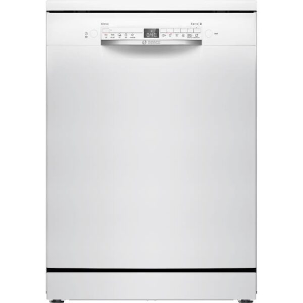 Lave-vaisselle pose libre BOSCH SMS2HTW02E SER2 - 14 couverts - Induction - L60cm - 43 dB - Blanc
