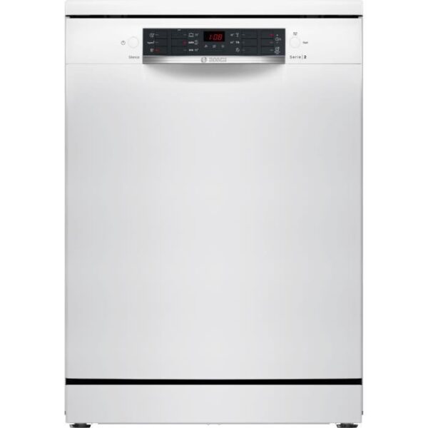 Lave-vaisselle pose libre BOSCH SMS26AW01F SER2 - 12 couverts - Induction - L60cm - 48 dB - Blanc