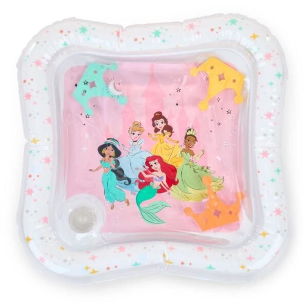 DISNEY BABY - PRINCESSES - Tapis d'eau bébé - Jeu sensoriel et d'éveil - Gonflable - Des la naissance - Facile a nettoyer