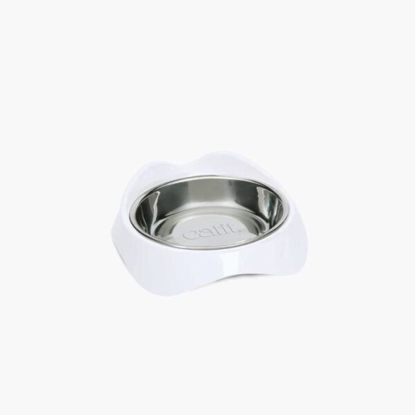 Gamelle pour chat - CATIT - PIXI - 200ml - Bols en acier inoxydable amovibles - Blanc