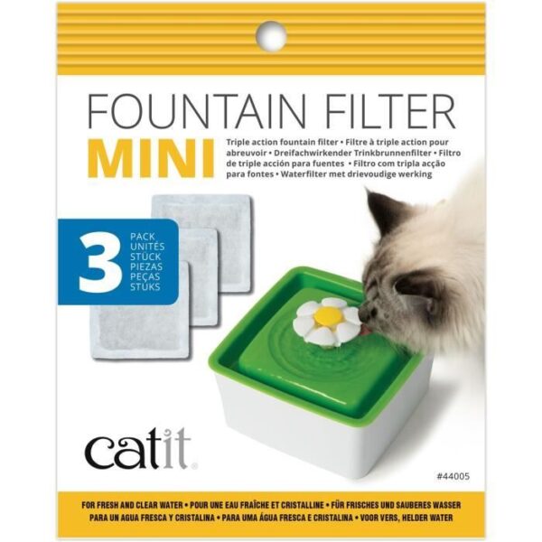 Filtre pour fontaine a eau pour chat a fleur mini - CATIT - Flower mini - Double action - 3 pieces