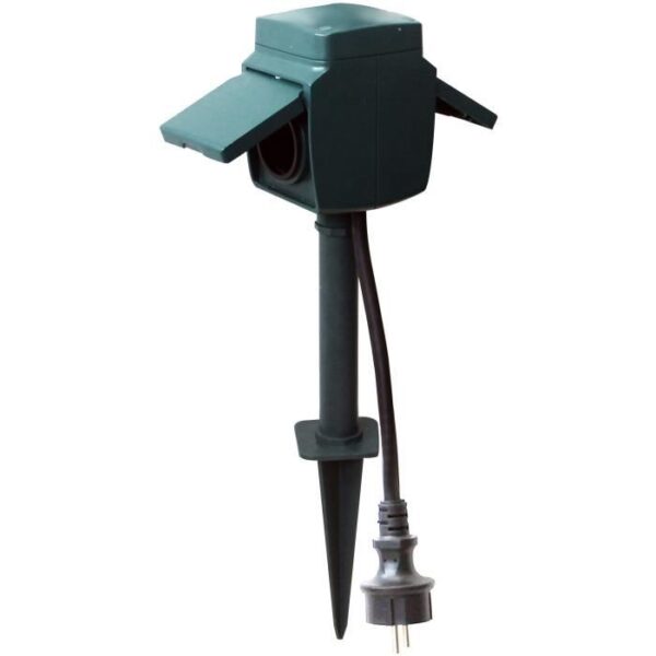 Prise piquet de jardin - CHACON - 9960 - 2 x 16 A - 2m (FR)