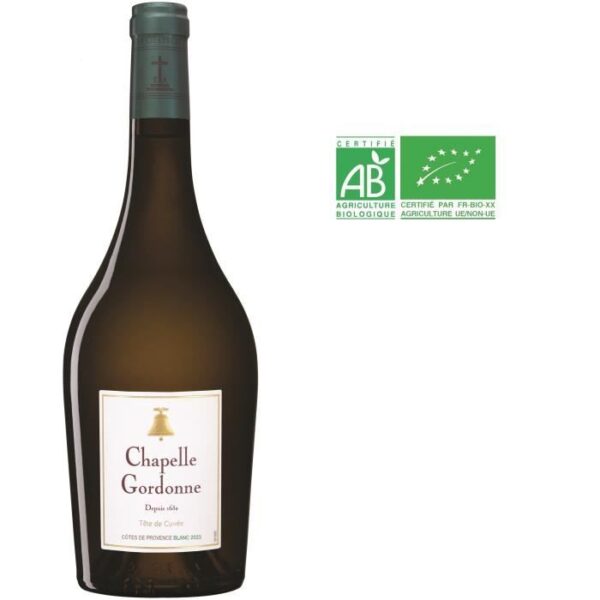 Chapelle Gordonne 2023 Côtes de Provence - Vin blanc de Provence - Bio