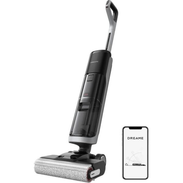 DREAME H14 Pro Aspirateur Laveur Sec Et Humide - Design Plat a 180° - Nettoyage de la Brosse a 60 °C - Séchage en 5min - 18 kPa