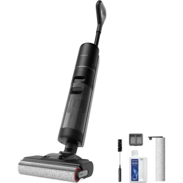 DREAME H12 PRO ULTRA - Aspirateur Eau et poussiere - Nettoyage Auto Double Rotation - Aspiration 16 kPa - Brosse 2 Bords