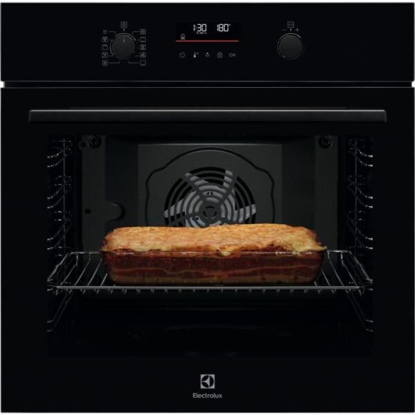 Four encastrable - Pyrolyse - Chaleur tournante pulsée - ELECTROLUX EOF6P46Z - Porte froide - 45 recettes pré-programmées
