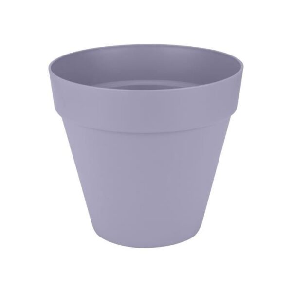 Pot de fleur - Elho - Loft Urban Rond - Roues 40 - Violet - L 39 x B 38.5 x H 35 cm - Extérieur - 100% recyclé