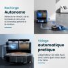 Robot Aspirateur Laveur connecté avec base de vidage EZICLEAN All-in-one Z10 Plus - 240 min - 6000pa - 180m² - 1.5L – Image 3