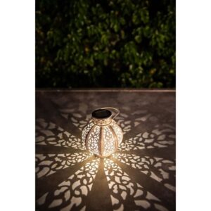 Lanterne métal vintage beige 10 Lumens H17cm - GALIX