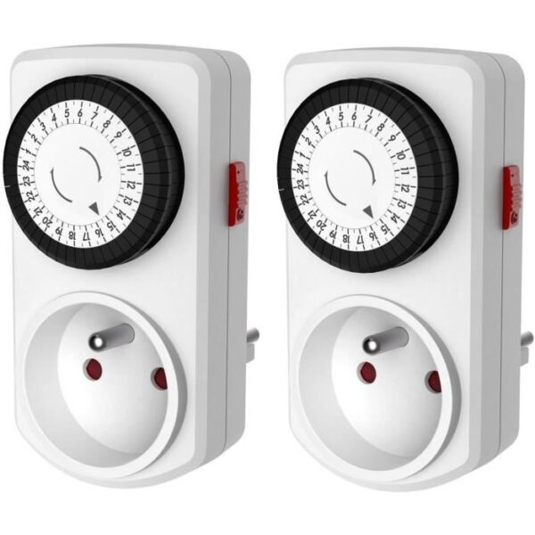 Programmateur Mécanique Journalier - GAO - Modele 7301 - 2 Minis - 48 Programmes - 3680W
