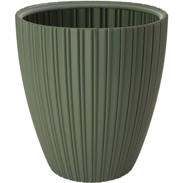 Pot de fleurs - GARDEN ID - Fancy - 40 x 42 cm - Pour jardin, balcons ou intérieurs - Vert tilleul